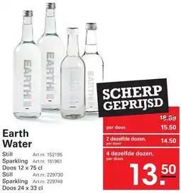 Sligro Earth Water aanbieding