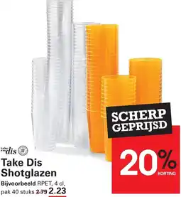 Sligro Take Dis Shotglazen aanbieding