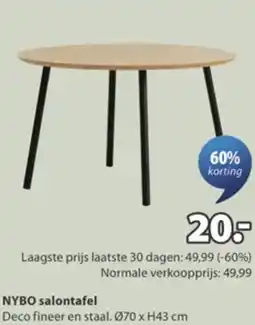 Jysk Nybo salontafel aanbieding
