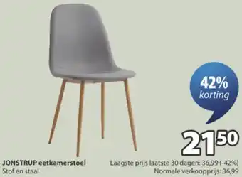 Jysk Jonstrup eetkamerstoel aanbieding
