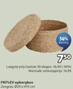 Jysk Fritlev opbergbox aanbieding