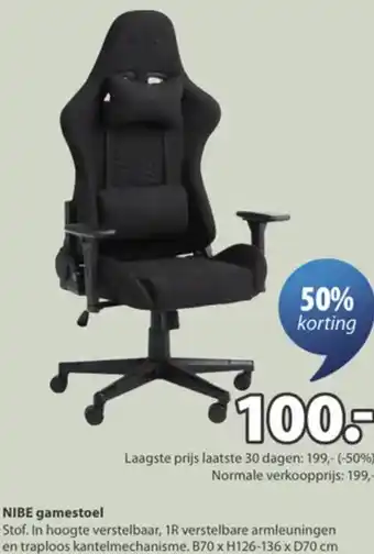 Jysk Nibe gamestoel aanbieding