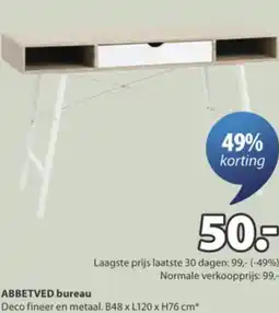 Jysk Abbetved bureau aanbieding