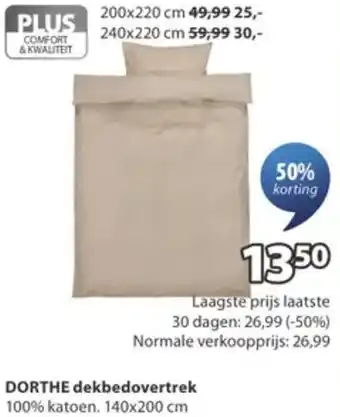 Jysk Dorthe dekbedovertrek aanbieding