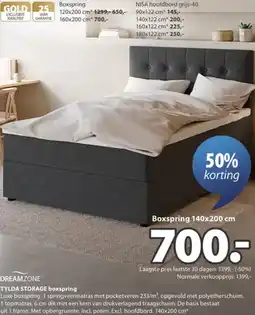 Jysk Dreamzone Tylda storage boxspring aanbieding