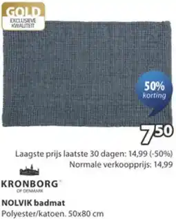 Jysk Kronborg Nolvik badmat aanbieding