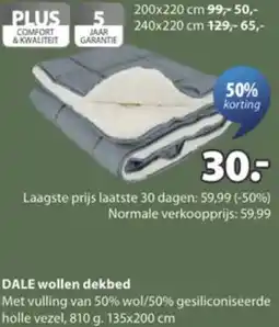 Jysk Dale wollen dekbed aanbieding
