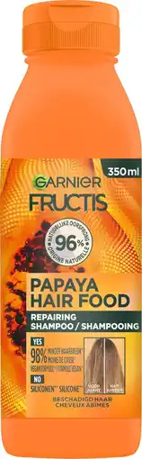 Bol.com Garnier Fructis Hair Food Papaya Herstellende Shampoo - Beschadigd Haar - 350ml aanbieding