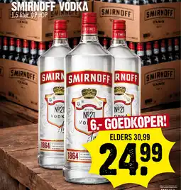 Super Dirck 3 Smirnoff vodka aanbieding