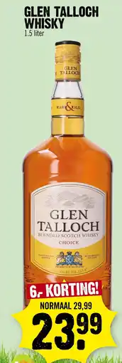Super Dirck 3 Glen talloch whisky aanbieding