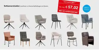 Woonsquare Eetkamerstoelen aanbieding