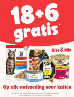 Maxi Zoo 18+6 gratis op alle natvoeding voor katten aanbieding