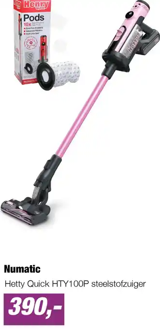 EP Hetty Quick HTY100P steelstofzuiger aanbieding