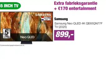 EP Samsung Neo QLED 4K QE65QN77F TV (2025) aanbieding