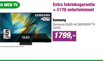 EP Samsung OLED 4K QE55S95F TV (2025) aanbieding