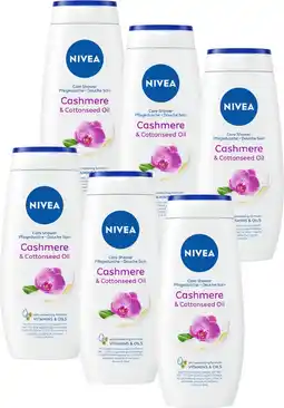 Wehkamp NIVEA Care & Cashmere douchecrème - 6 x 250 ml - voordeelverpakking aanbieding