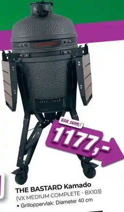 EP Beerepoot The bastard kamado (vx medium complete - bx103) grilloppervlak: diameter 40 cm aanbieding