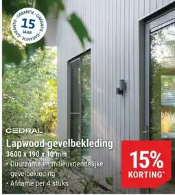 Pontmeyer Lapwood gevelbekleding aanbieding