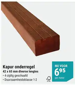 Pontmeyer Kapur onderregel aanbieding