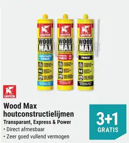 Pontmeyer Wood max houtconstructielijmen transparant, express & power aanbieding