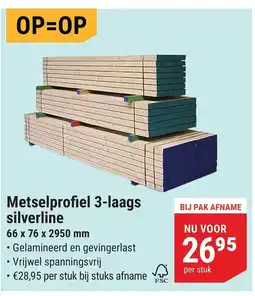 Pontmeyer Metselprofiel 3-laags silverline aanbieding