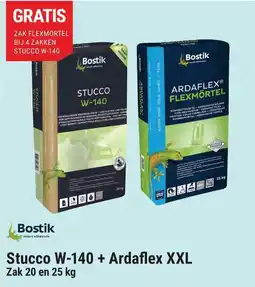 Pontmeyer Stucco w-140 + ardaflex xxl zak 20 en 25 kg aanbieding