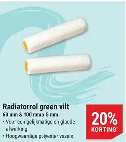 Pontmeyer Radiatorrol green vilt aanbieding