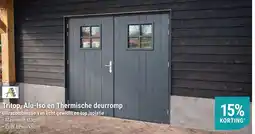 Pontmeyer Tritop, Alu-Iso en Thermische deurromp aanbieding