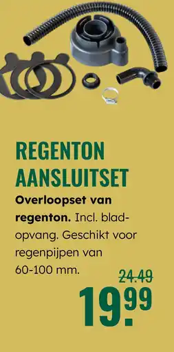 GroenRijk Regenton aansluitset Overloopset van regenton aanbieding