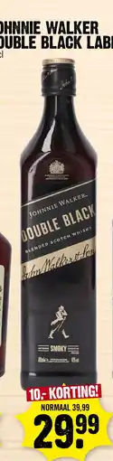 Super Dirck 3 Johnnie walker double black label aanbieding