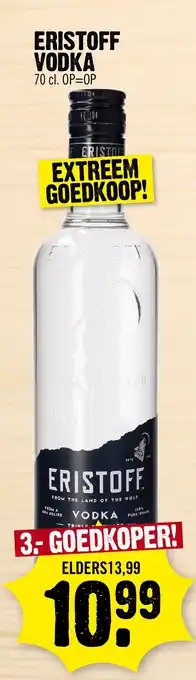 Super Dirck 3 Eristoff vodka aanbieding