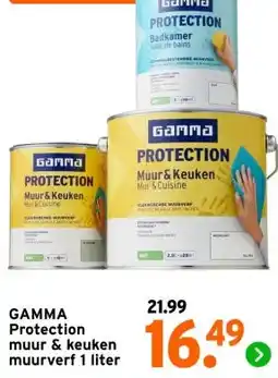 GAMMA GAMMA Protection muur & keuken muurverf aanbieding