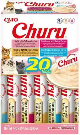 Intratuin Ciao kattensnack Churu vis multipack 14 g 20 stuks aanbieding