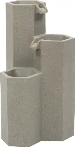 Intratuin Intratuin waterornament Fontea grijs 39 x 38 x 71 cm aanbieding