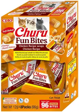 Intratuin Ciao kattensnack Churu Fun Bites kip 12 g 8 stuks aanbieding