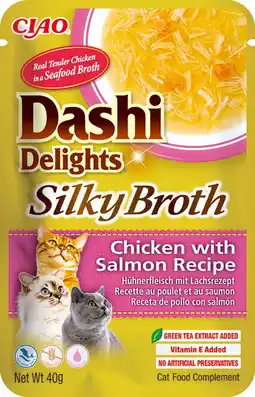 Intratuin Ciao kattensnack Dashi Delights kip met zalm 40 g aanbieding