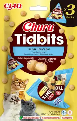 Intratuin Ciao kattensnack Churu Tidbits tonijn 12 g 3 stuks aanbieding