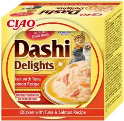 Intratuin Ciao kattensnack Dashi Delights kip met tonijn en zalm 70 g aanbieding