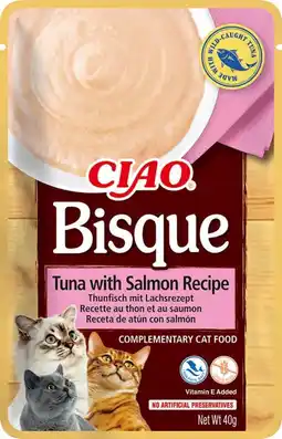 Intratuin Ciao kattensnack Bisque tonijn met zalm 40 g aanbieding