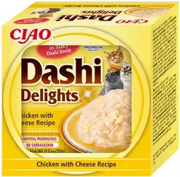 Intratuin Ciao kattensnack Dashi Delights kip met kaas 70 g aanbieding