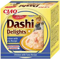 Intratuin Ciao kattensnack Dashi Delights kip met tonijn 70 g aanbieding