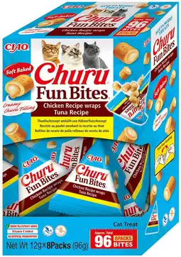 Intratuin Ciao kattensnack Churu Fun Bites kip met tonijn 12 g 8 stuks aanbieding
