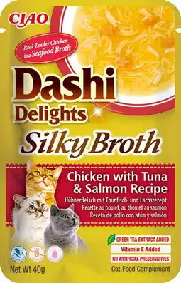 Intratuin Ciao kattensnack Dashi Delights kip met tonijn en zalm 40 g aanbieding