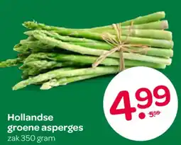 Spar Hollandse groene asperges aanbieding