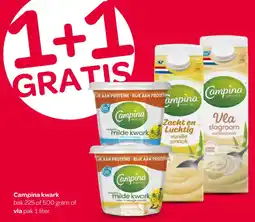 Spar Campina kwark aanbieding
