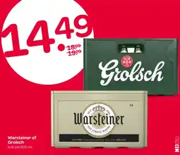 Spar Warsteiner of Grolsch aanbieding