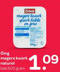 Spar Öing magere kwark naturel aanbieding
