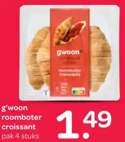 Spar G'woon roomboter croissant aanbieding