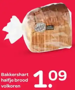 Spar Bakkershart halfje brood volkoren aanbieding