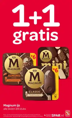 Spar Magnum ijs aanbieding